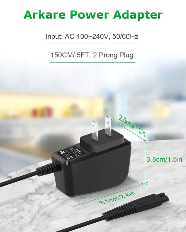 Cargador De Afeitadora El&eacute;ctrico Arkare 5v 1a P... image number null