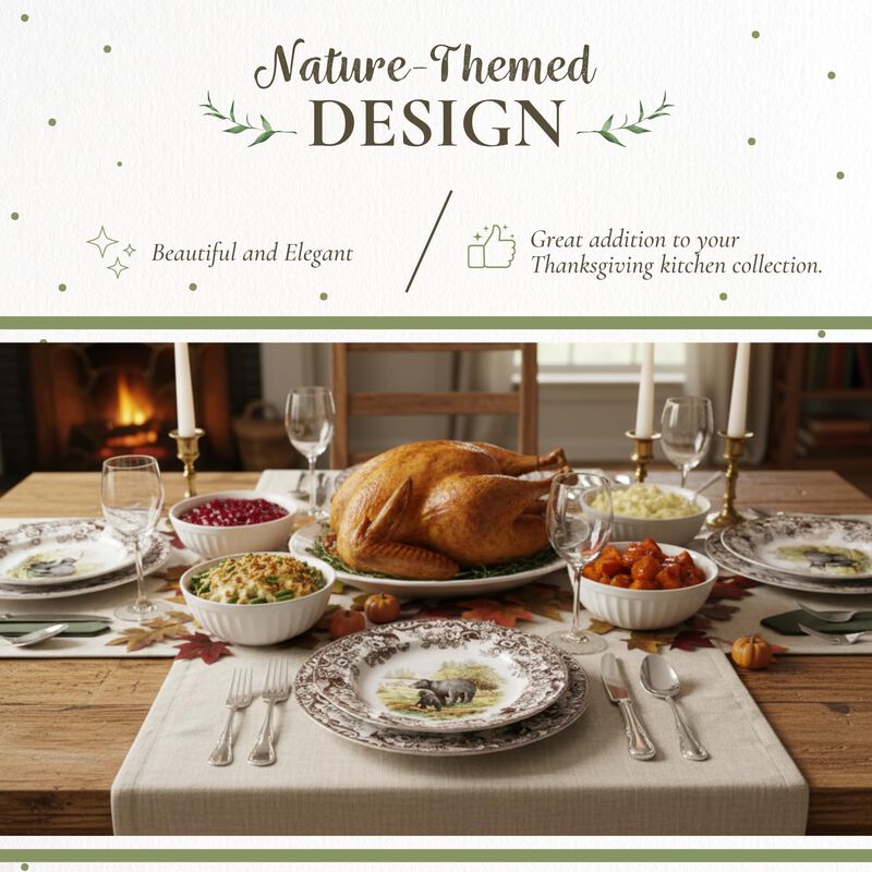 Plato de Cena Spode 27cm con Dise&ntilde;o de Oso en C... image number null