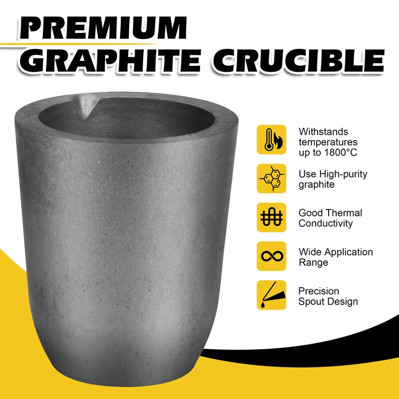 Crisol De Grafito 6kg N6 Con Pico Vertedor 1800... image number null