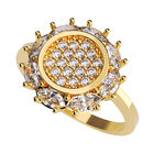 Anillo de Compromiso en Oro Amarillo 14K con Circonia -  Talla:5/ FJ579-14Y-CZ-5