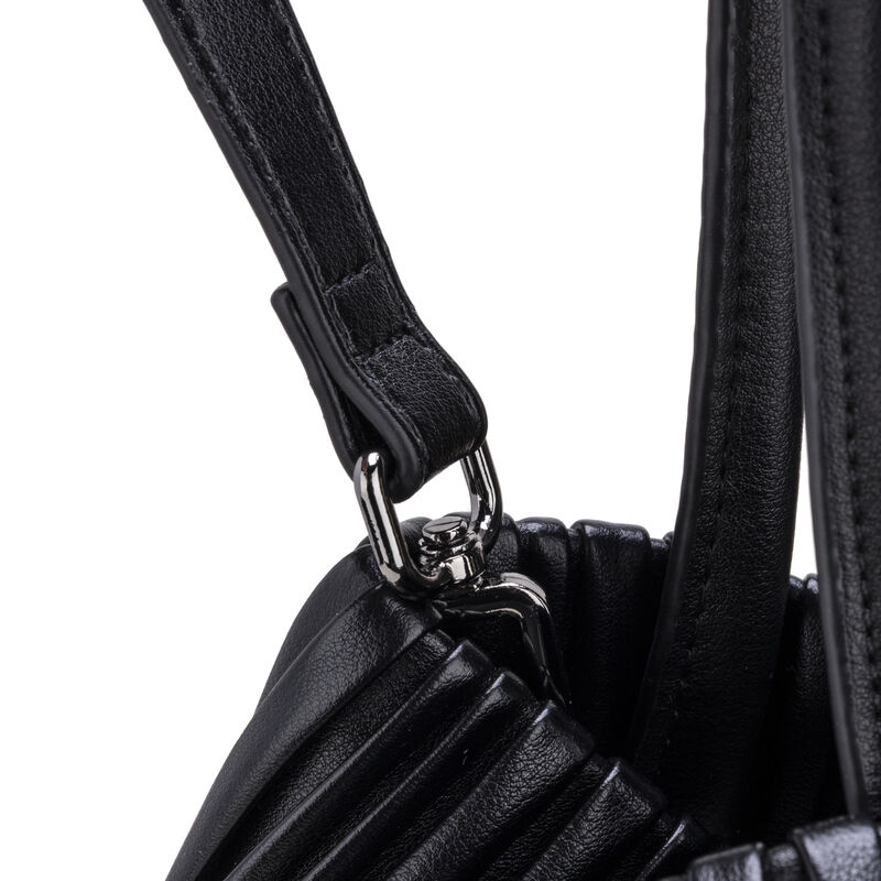 Bolsa Tote Grande Look Blisado Color Negro image number null