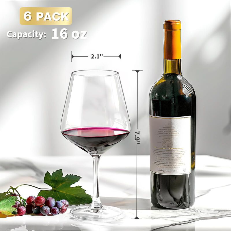 Juego De 6 Copas De Vino Hlukana De 470 Ml De P... image number null