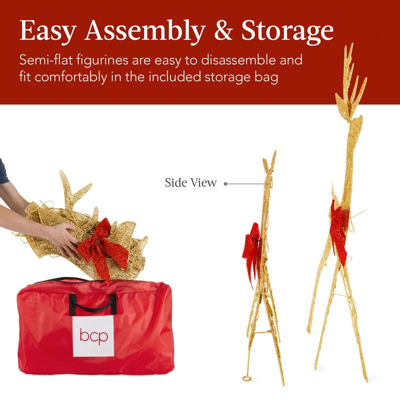 Set Christmas Deer Family Best Choice Products ... image number null