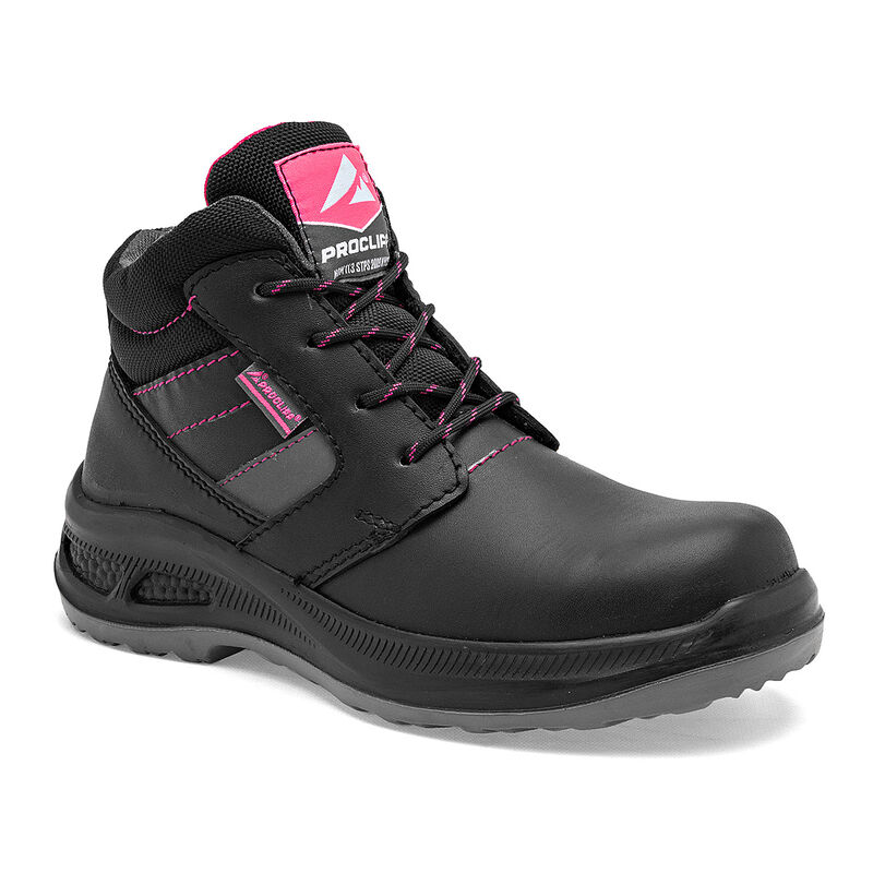 Cliff  Zapato industrial para mujer negro fucsi... image number null