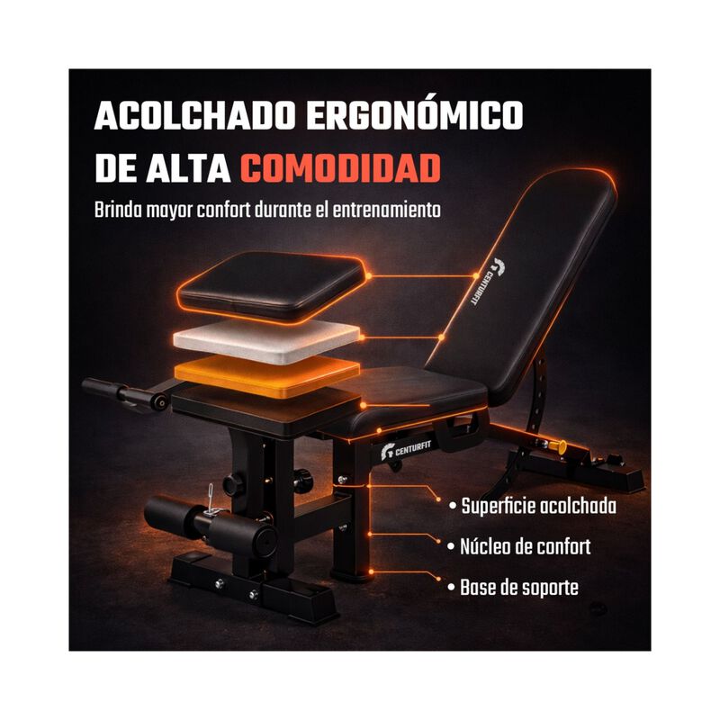 Banco Multiposiciones 500 Kg Ejercicio Gym Pred... image number null