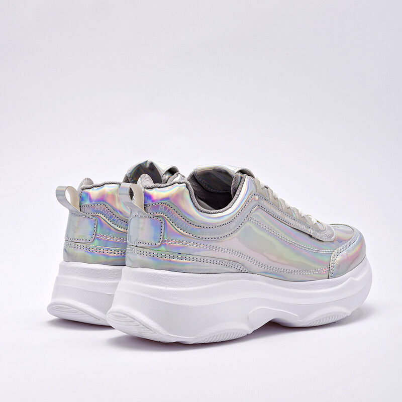 Miss Pink Tenis urbano para mujer plata image number null