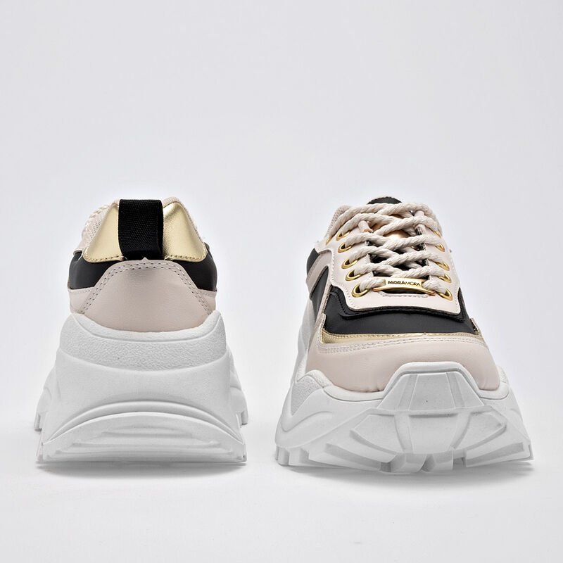 Moramora Tenis urbano para mujer negro latte or... image number null
