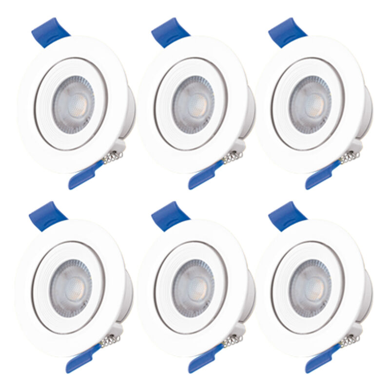 Pack de 6 spots Aksi 3W Circular LED Empotrable... image number null