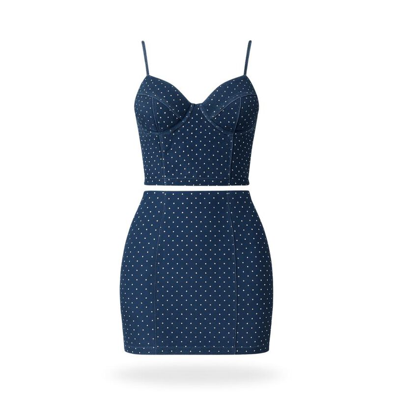 Conjunto mezclilla con brillos image number null