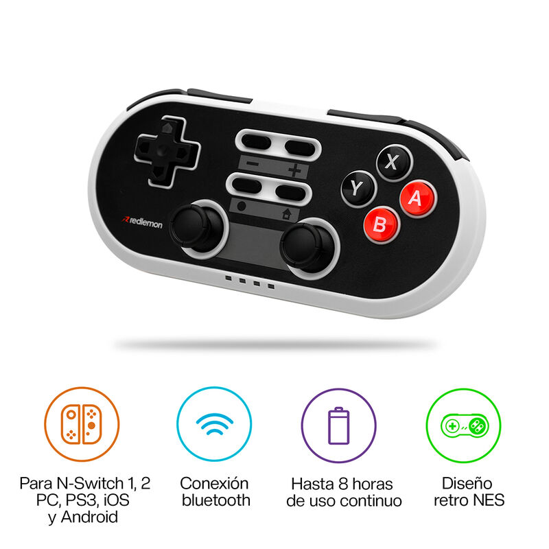 Control Para Nintendo Switch 1 Y 2 Retro Inal&aacute;m... image number null