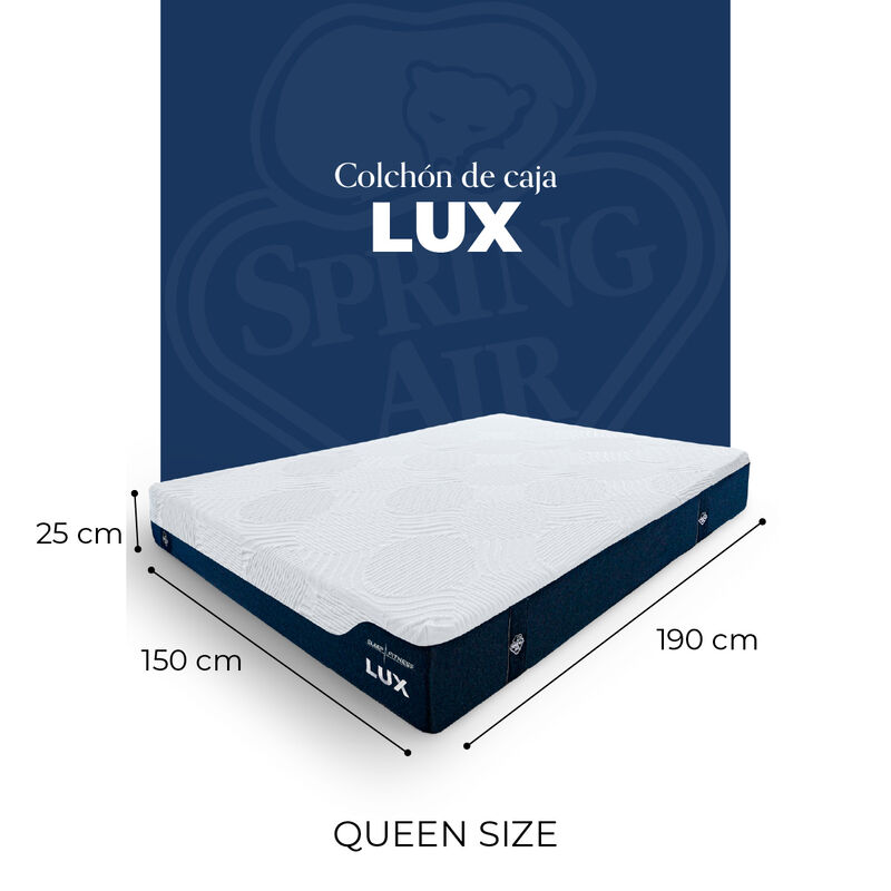 Colch&oacute;n Spring Air Queen Size Lux Tecnolog&iacute;a Lu... image number null