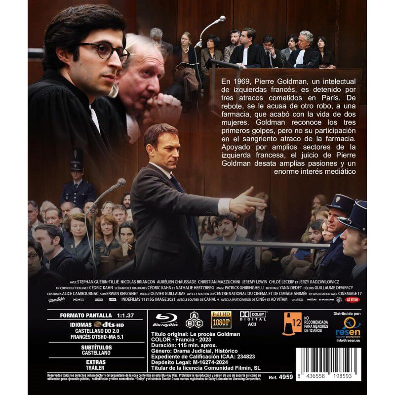 El Caso Goldman [blu-ray] (2023) Le Proc&egrave;s Gold... image number null