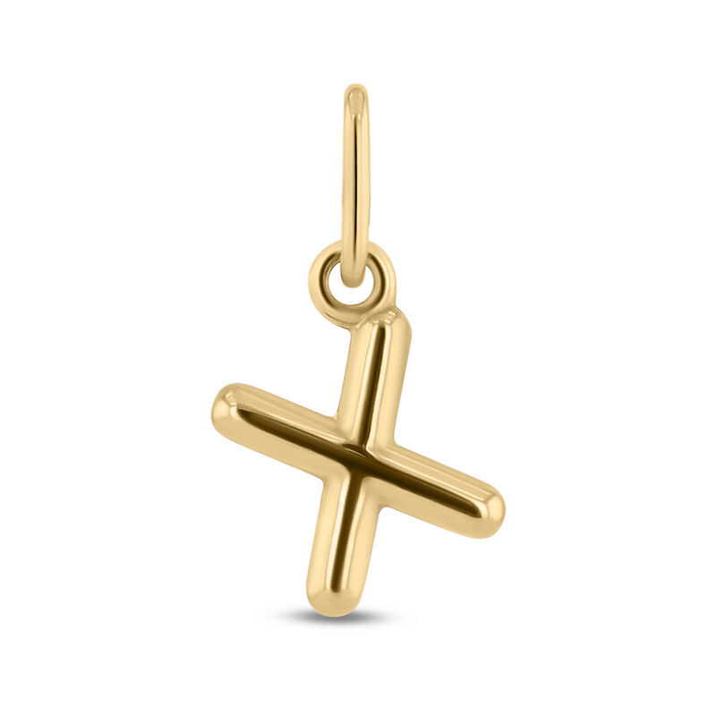 Dije De Oro Amarillo De 10K (Letra X) Sin Caden... image number null
