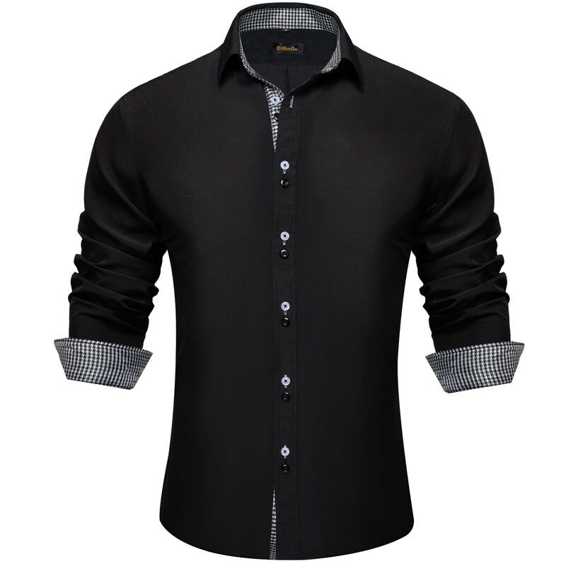 Camisa Dibangu De Manga Larga Negra Y Blanca - ... image number null