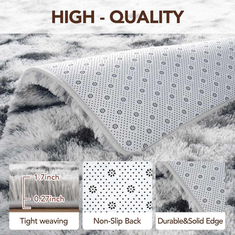 Alfombra Finr&eacute;c Home 183x274 cm Negra Y Blanca ... image number null