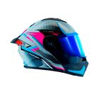 Casco Para Motocicleta Axs Sf 501 Plata Plateado Xl
