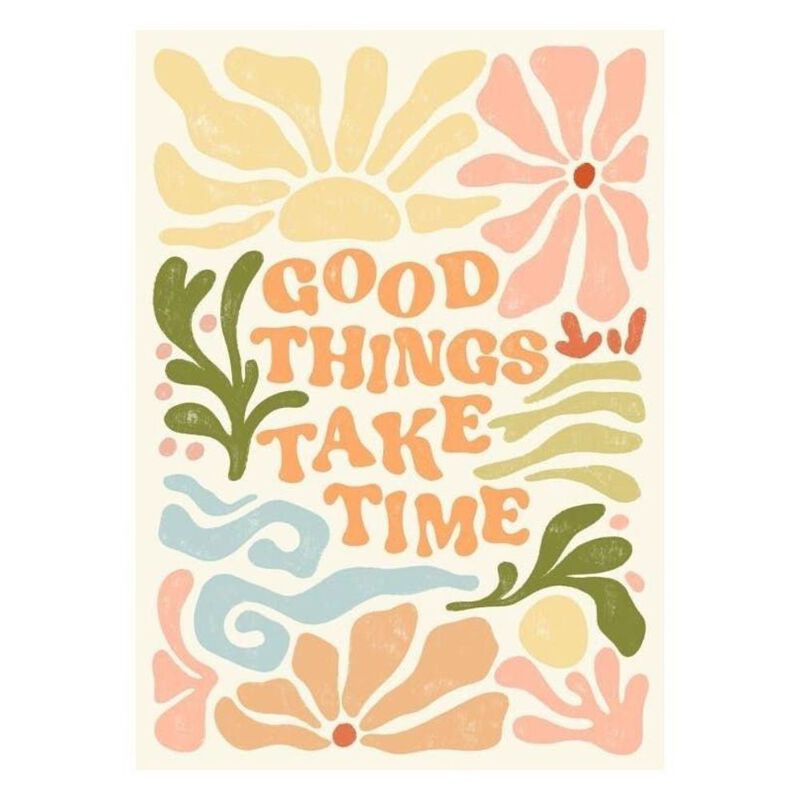 Cuadro Decorativo Impreso 20x30cm Good Things T... image number null
