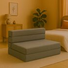 Sillón Plegable Atlas Matrimonial 3 Posiciones Gris, Cómodo, Ligero y Fácil de Transportar