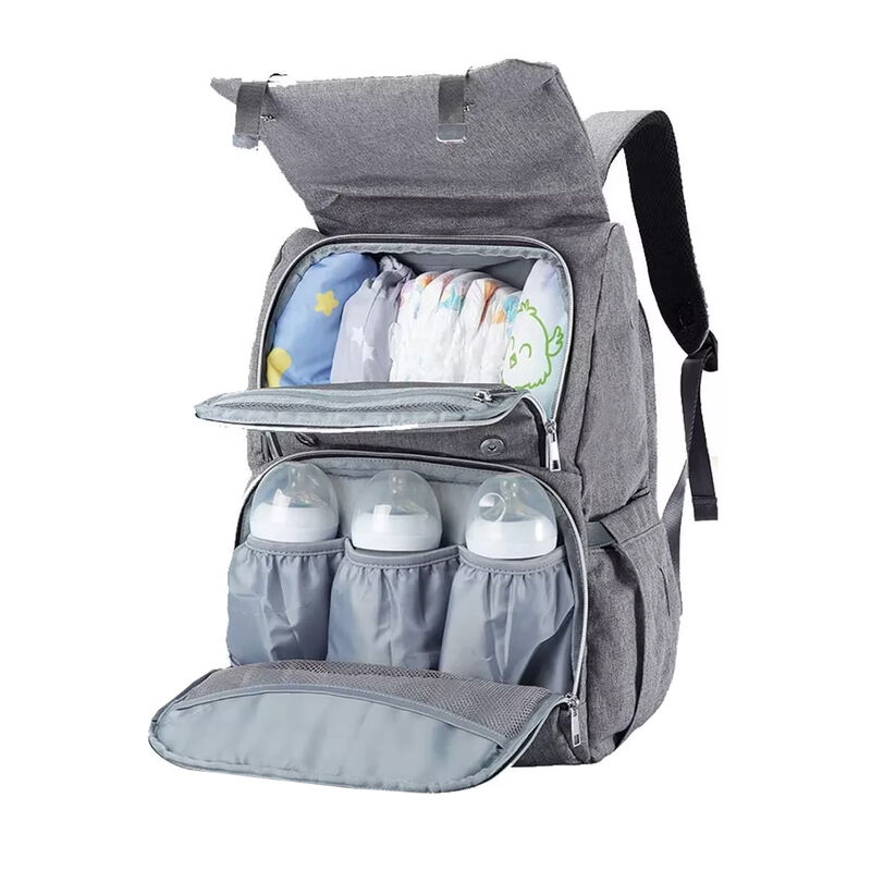 Pañalera Tipo Mochila Keababies Explorer Gris image number null