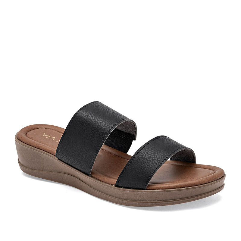 Via Moda Sandalia para mujer negro image number null