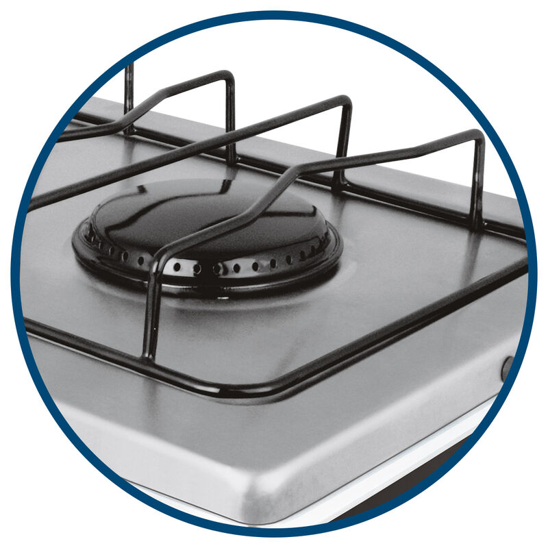 Parrilla Estufa De Mesa Aksi 2 Quemadores Negro... image number null