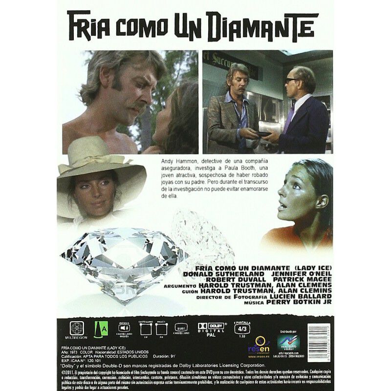 Fr&iacute;a Como Un Diamante [dvd] (1973) Lady Ice image number null