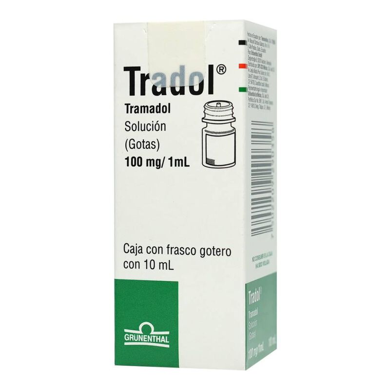 Tradol 100mg frasco gotero de 10ml 100mg/1ml ca... image number null