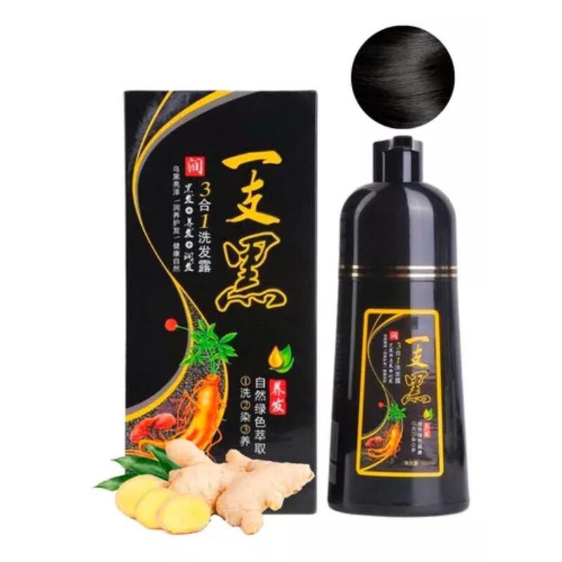 D&uacute;o Shampoo con Color Meidu de 500 ml Tono Negr... image number null