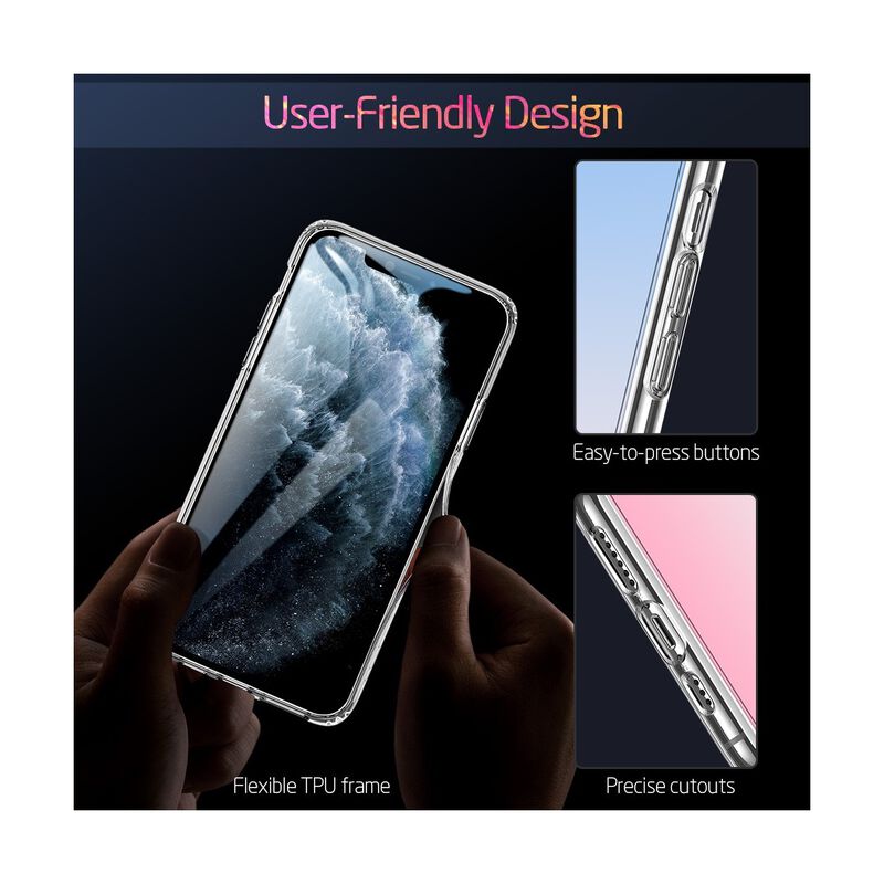 Funda Esr Mimic Para Iphone 11 Pro Transp Rojo ... image number null