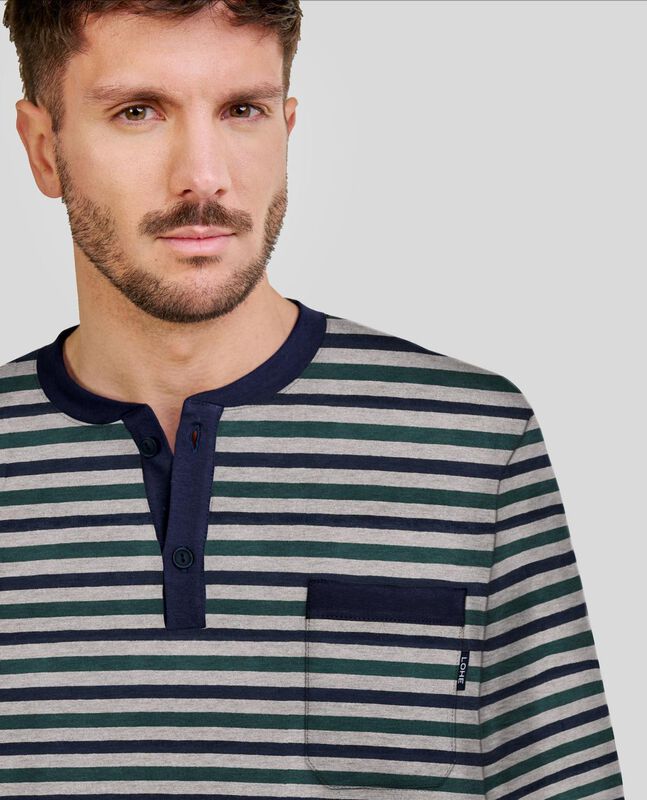 Pijama de Rayas para Hombre Marino image number null