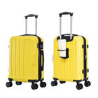 Maleta Viaje De Mano Ross&saks R&iacute;gida Ruedas 360&deg; Expandible Carry On Porta Vaso Amarilla