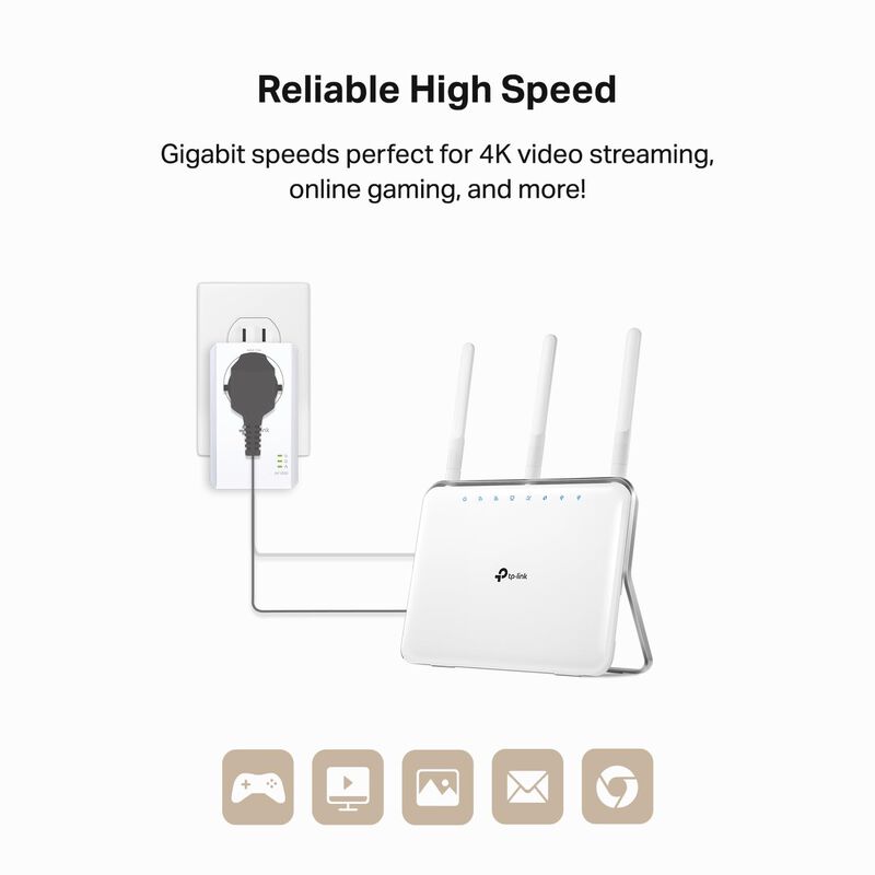Kit De Adaptador Ethernet Powerline Tp-link Av1... image number null