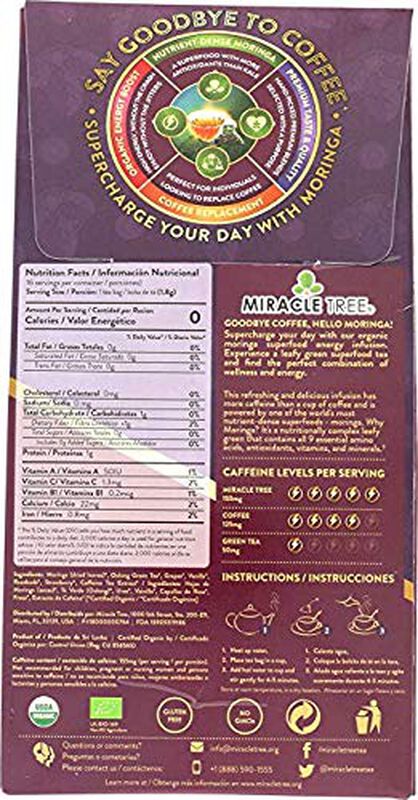 T&eacute; Miracle Tree Vainilla Oolong Uva 10x16 Bolsa... image number null