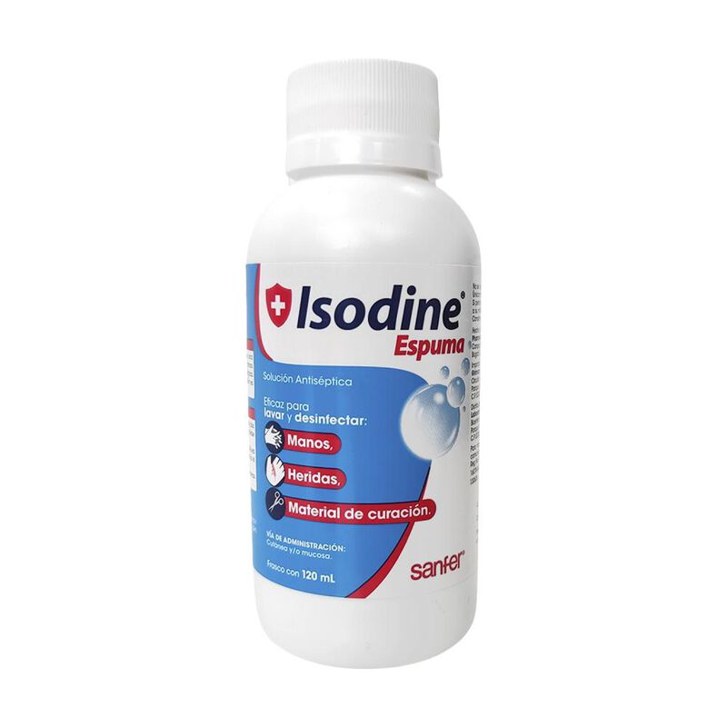 Isodine Espuma Cut&aacute;nea 10% - 120 Ml | Soluci&oacute;n ... image number null