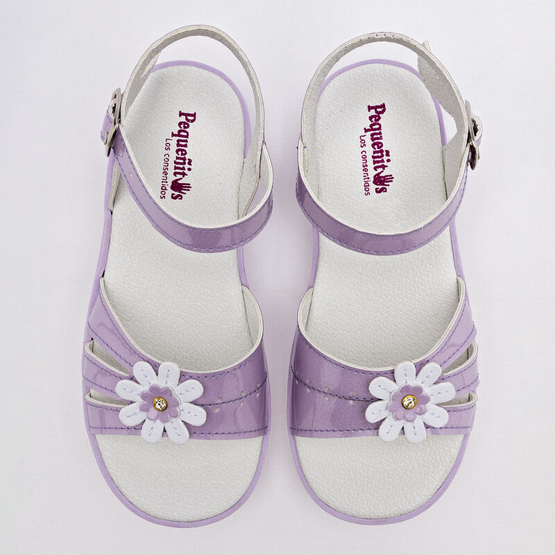 Chaparrin Sandalia para niña lila charol image number null