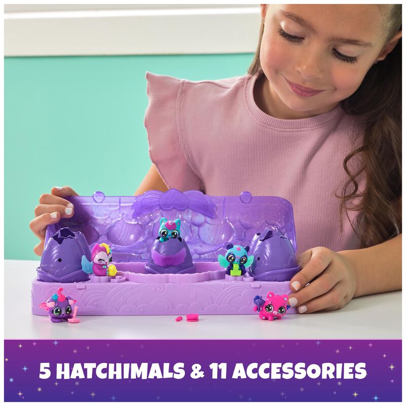 Arco&iacute;ris De Ne&oacute;n Toy Hatchimals Alive Con 5 Fig... image number null