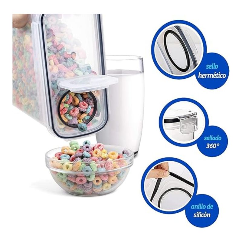 Juego de 8 Recipientes Herm&eacute;ticos Bluelander image number null