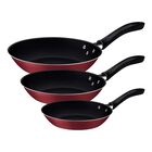 Juego de Sartenes Tramontina 20297509 Linz 3 Piezas Rojo END1