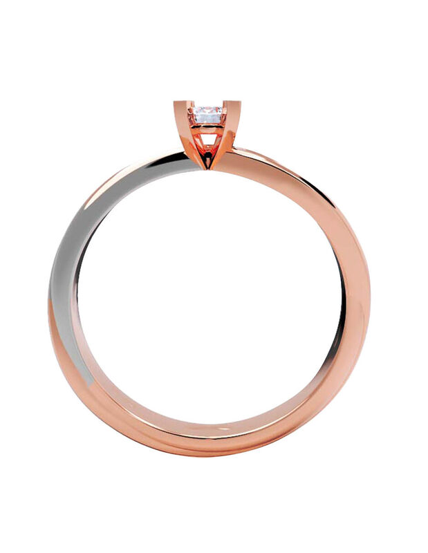 Anillo de Compromiso de 14K con Diamante de Lab... image number null