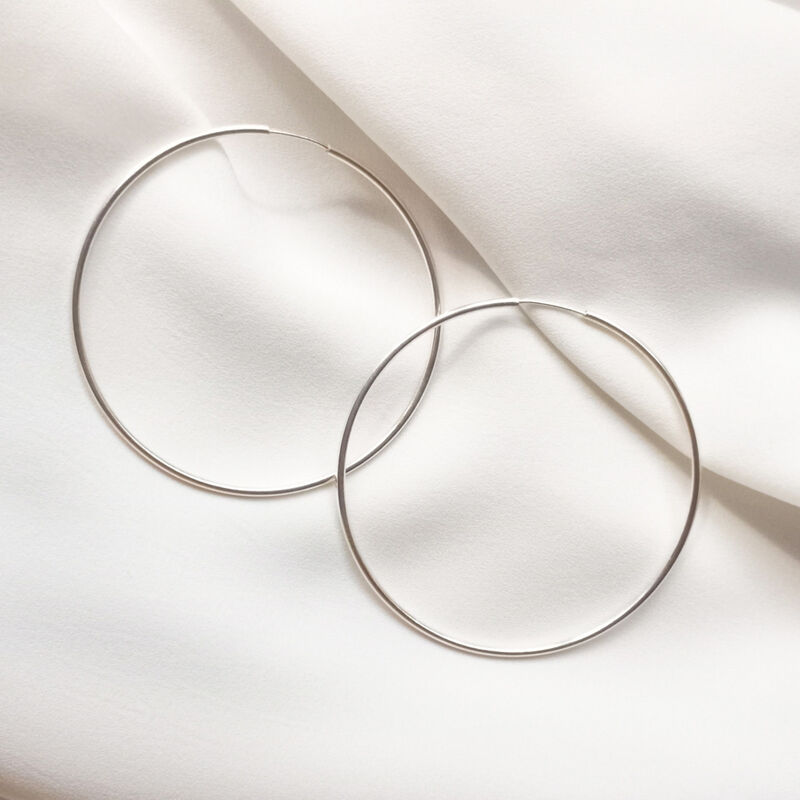 Arracadas de Plata Grandes image number null