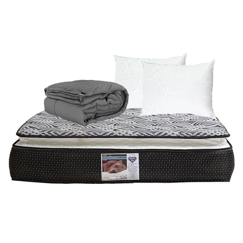 Colch&oacute;n Queen Size Spring Air Omega + 2 Almohad... image number null