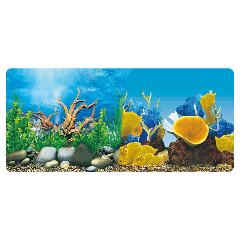 Respaldo Doble Para Acuario Vista Bosque/corale... image number null