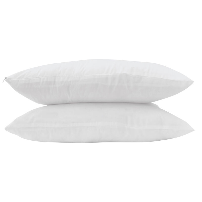 Almohada Tacto Seda con Cierre D&uacute;o Blanco image number null