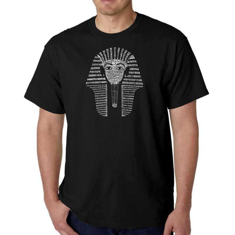 Camiseta Word Art Para Hombre - Rey Tut - Negro image number null