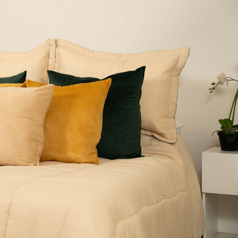 Edredon Duvet Santorini Matrimonial Beige/Cafe image number null
