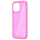 Funda TEKKU Brillos Rigida PC para iPhone 15 PRO MAX Rosa Glitter