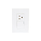 10 Pack Placa Armada con Apagador Y contacto 2p+T 1.5 Módulos Blanco iGoto