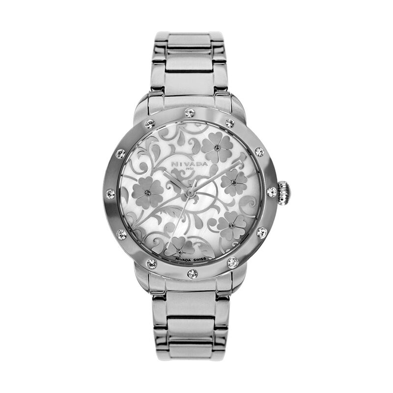 Reloj Nivada Flower Dama Acero/Acero Plata Liso image number null