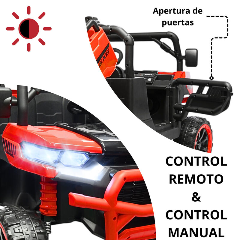 Montable El&eacute;ctrico para Ni&ntilde;os Tractor 6x6 Caja ... image number null