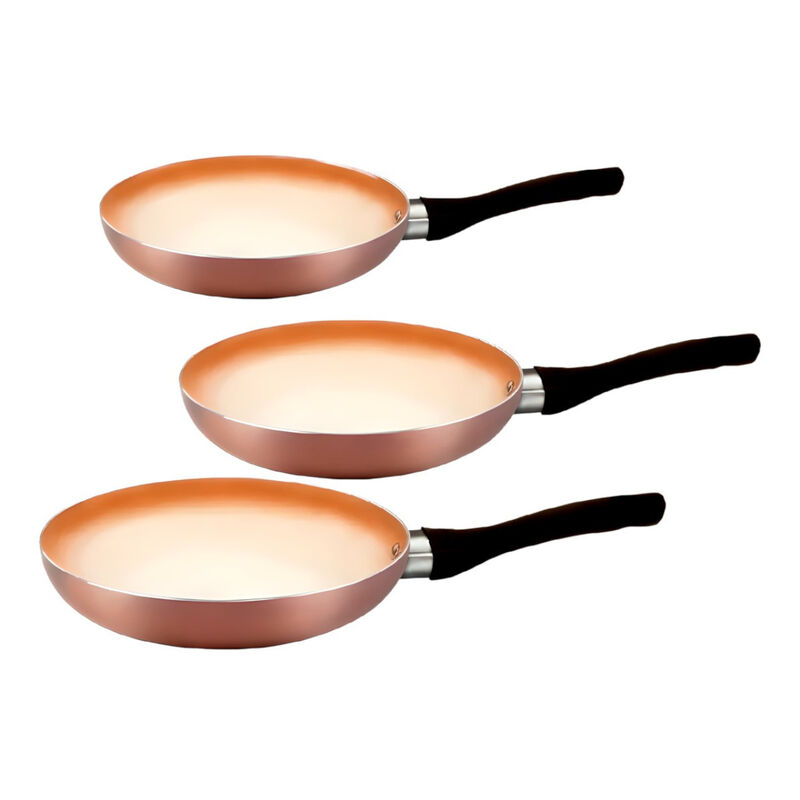 3 Sartenes Hudson Aluminio 20cm/24cm/26 cm Colo... image number null